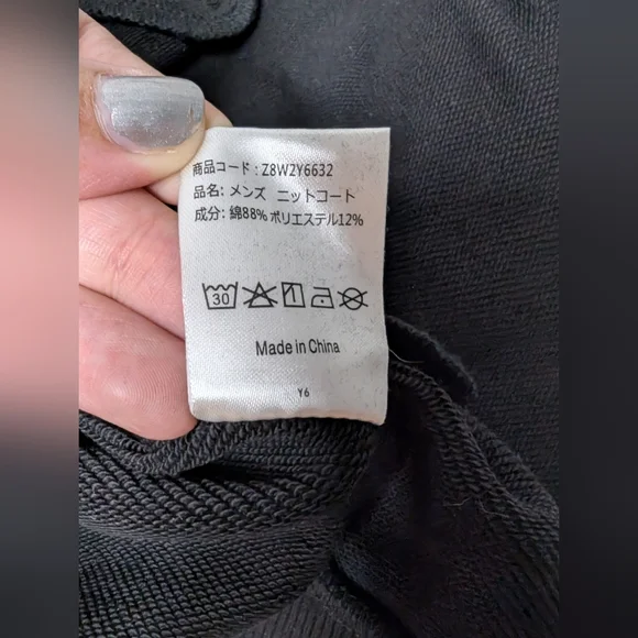 NWT Camel Crown XXXL Mens Black Jacket Zipper Long Sleeve - Picture 11 of 14